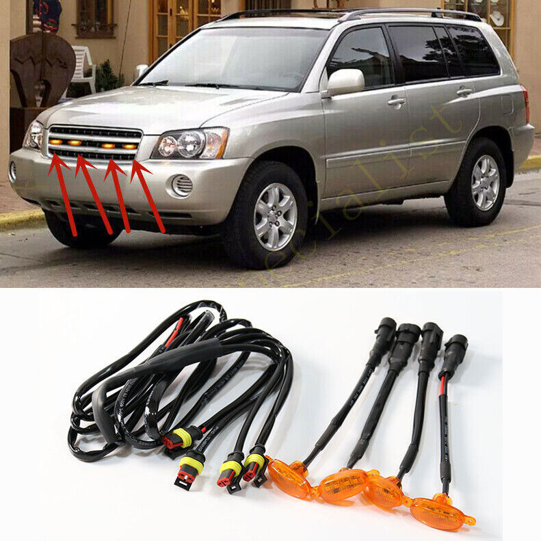Chrome Rear Bumper Fog Light Lamp Cover Trim For Prado FJ150 2010-2017 v