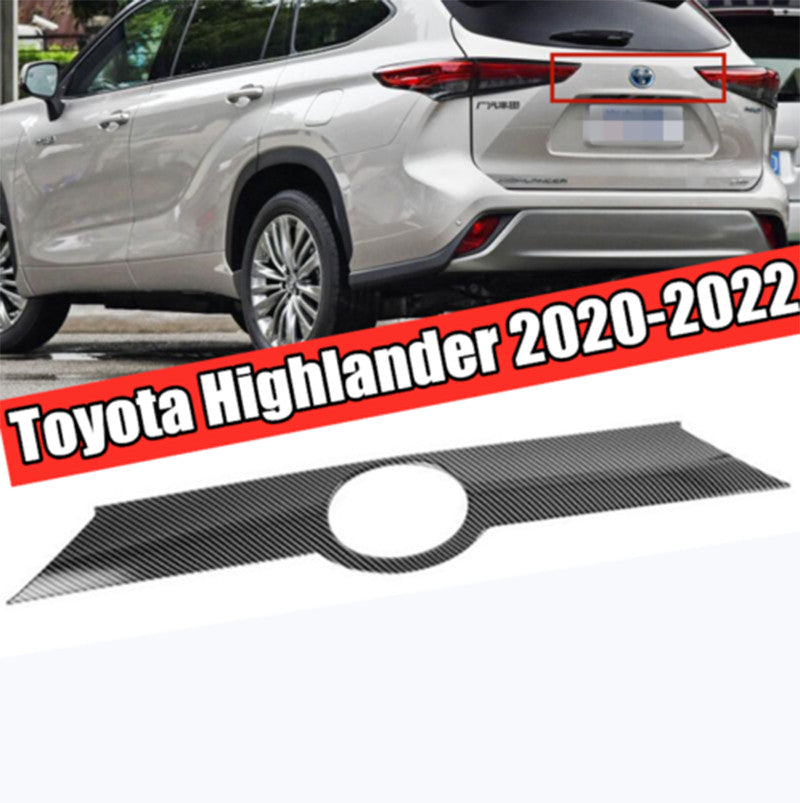 for Honda for Civic Hatchback 2016-2021 Carbon Fiber Rear Fog Light Strip Trim Decor v
