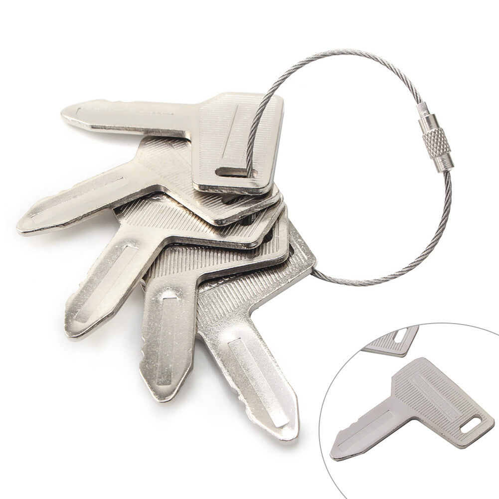 Ignition Keys w/Ring 301 AT110583 RG60472 For Yanmar #933110-00301 Metal 5PCS wa Q