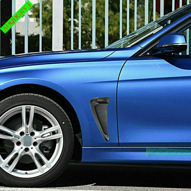 for Honda for Civic Carbon Fiber ABS Side Fender Wheel Eyebrow Emblem Trim Covers