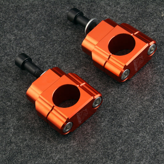 CNC Motorcycle Fat Bar Risers Mount Clamp Adaptor 28mm HandleBar for Kawasaki