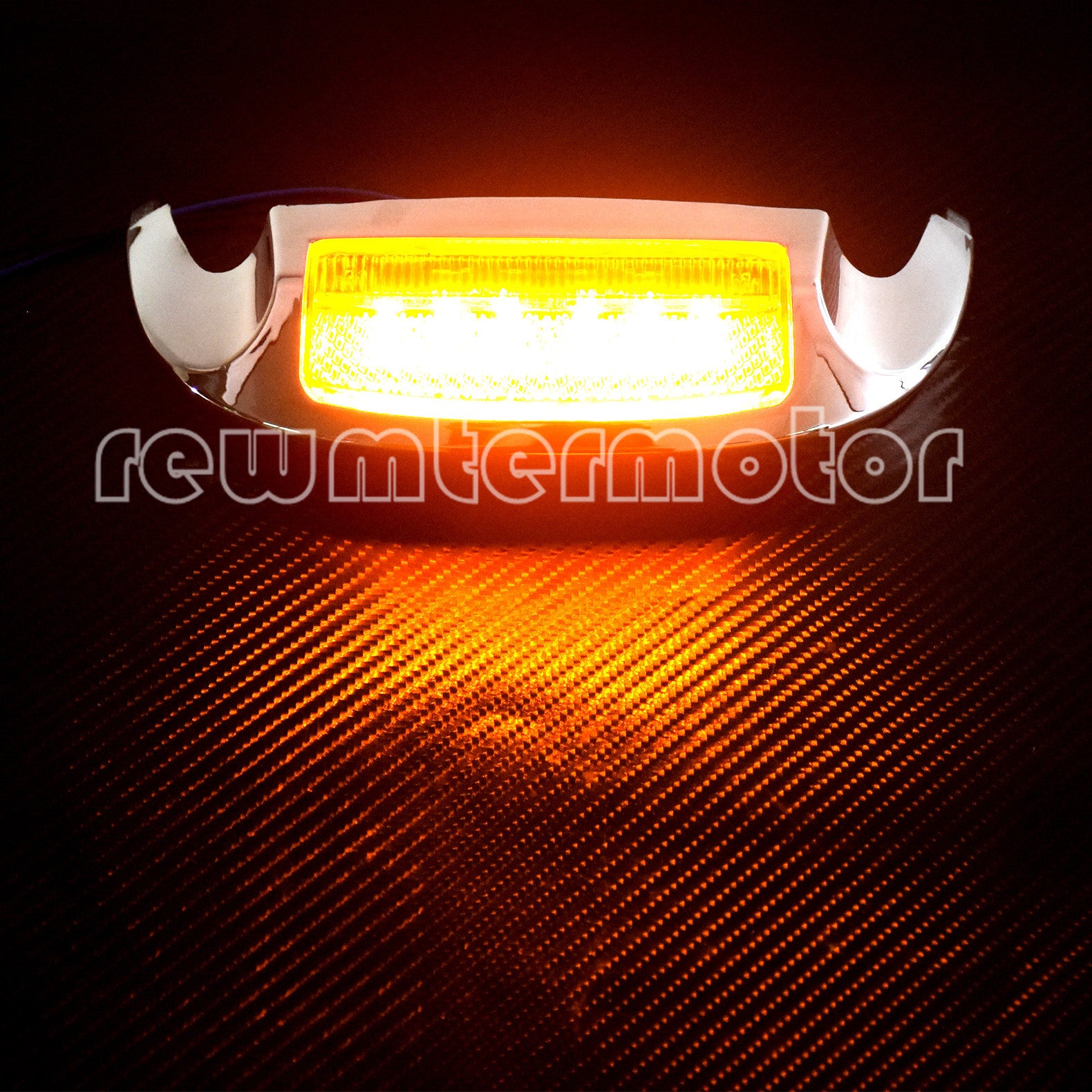 Air Wing Front Fender Rail Tip Light Fit for Harley Touring FLHTCU FLHTCUL 14-20