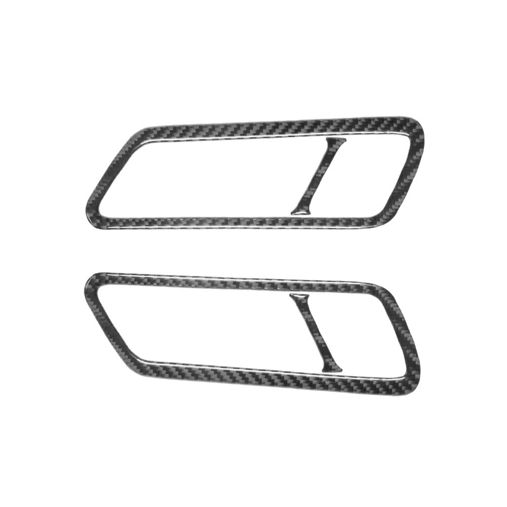 Carbon Fiber Rear Door Handle Frame Cover Trim for Volkswagen for Passat 2006-2011