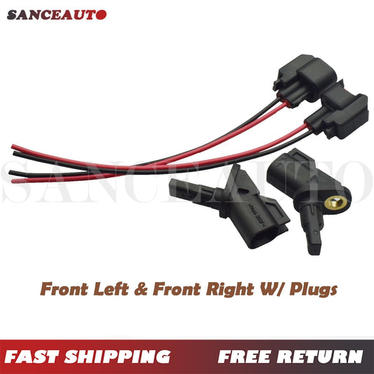 New 2 ABS wheel speed sensors and 2 rear front ABS sensors are compatible with for Mazda 5 3 BP4K-43-701A- n