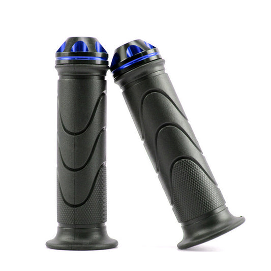 7/8 Durable Motorcycle Sports Bike Aluminum Handlebar Rubber Hand Grip 1 Pair v