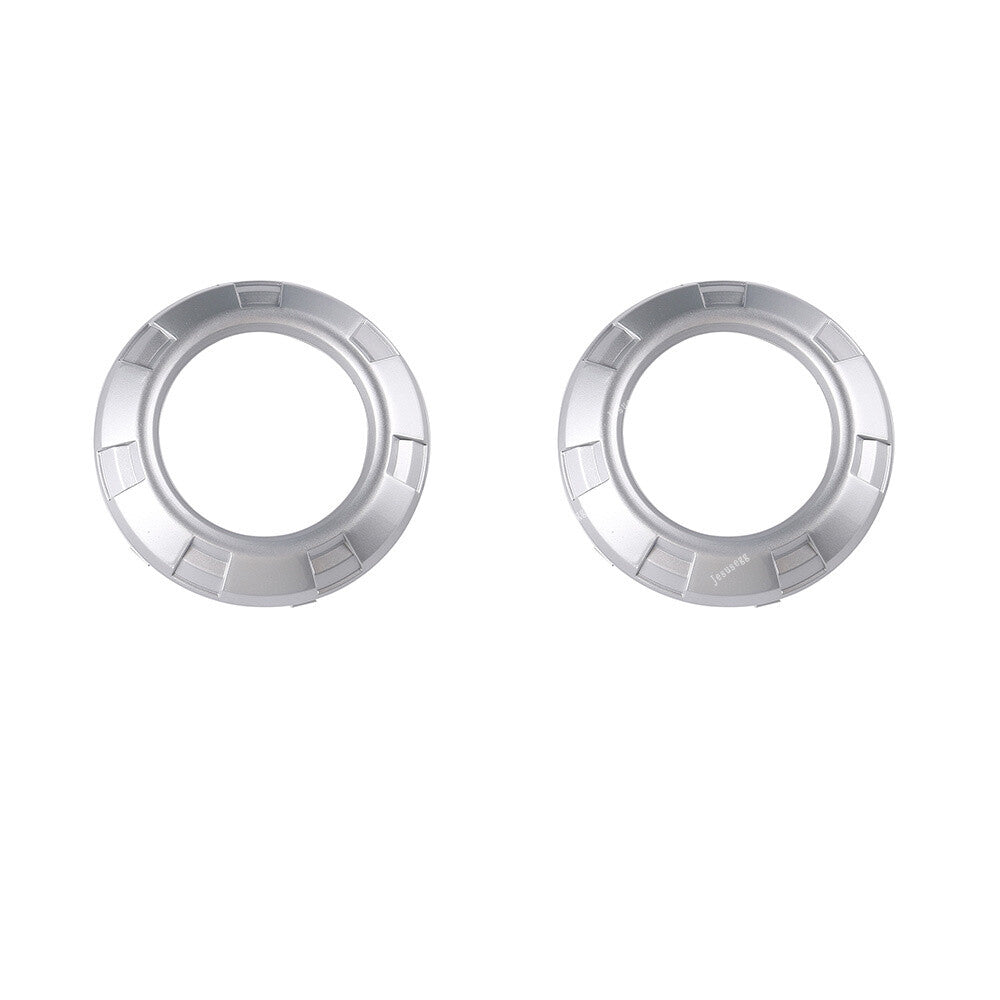 Pair Front L/R Fog Light Lamp Silver Cover Frame for Mitsubishi for Pajero Montero