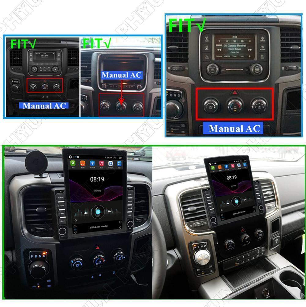 9.7' GPS Stereo Radio Manual AC for Dodge for RAM 1500 2500 3500 4500 5500 2013-18 - n