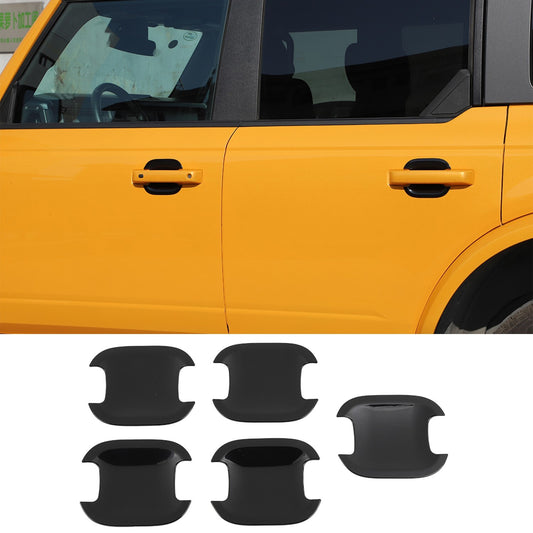 Door Bowl Scratch Protector Trim  for ford  Bronco 2021-2023 Black Accessories 5pc