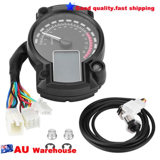 Adjustable 15000rpm Motorcycle Speedometer Gauge LCD Digital Tachometer Odometer n