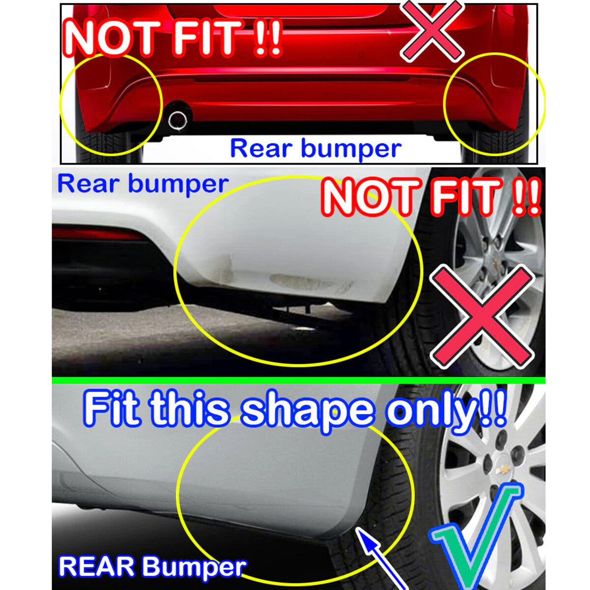 Set Splash Guards Mud Flaps Mudguards for Holden for Cruze Sedan Hatch 2009-2016 Q