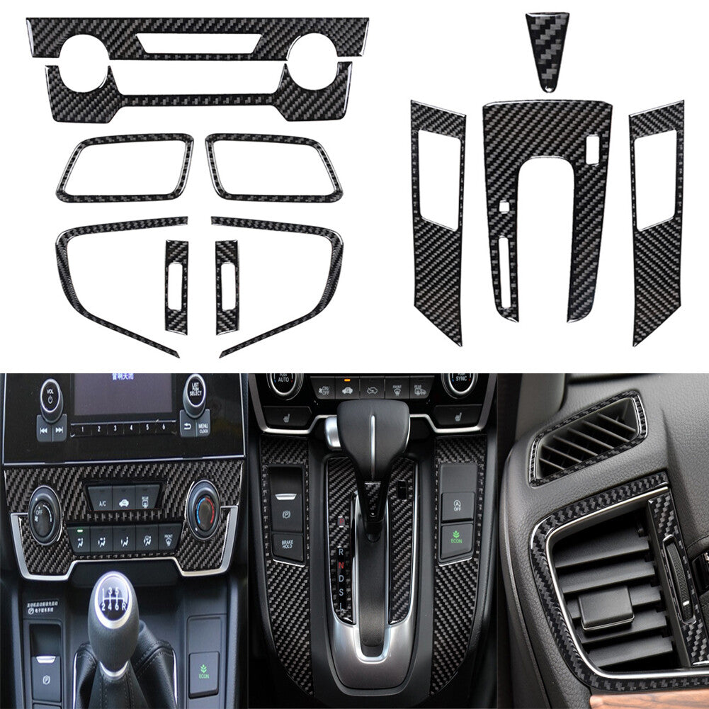 Carbon Fiber Central Console CD Panel Cover Trim for LEXUS IS250 IS350 2014-2018 v