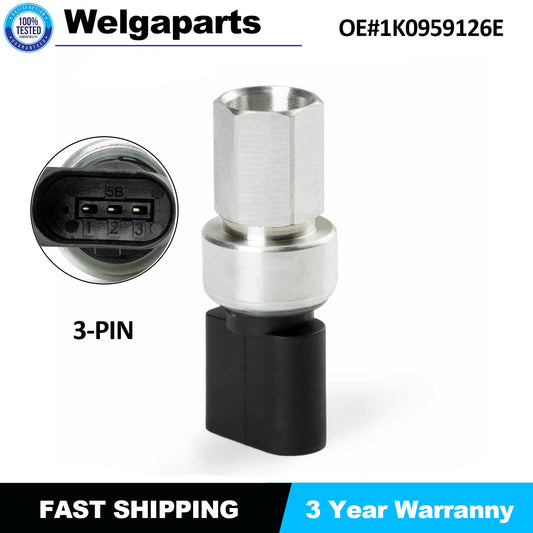 A/C Pressure Switch for Audi A3 Q3 Q7 for VW Touareg for Passat for Jetta for Golf 1K0959126E
