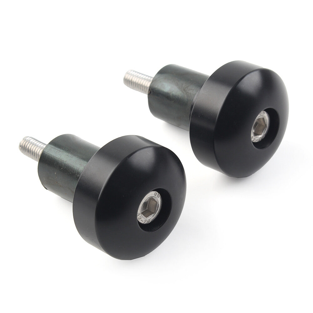 CNC Lenkergriffe Bar End Slider Cap f¨¹r for YAMAHA YZFR1 YZF-R1 Motor Paar Schwarz