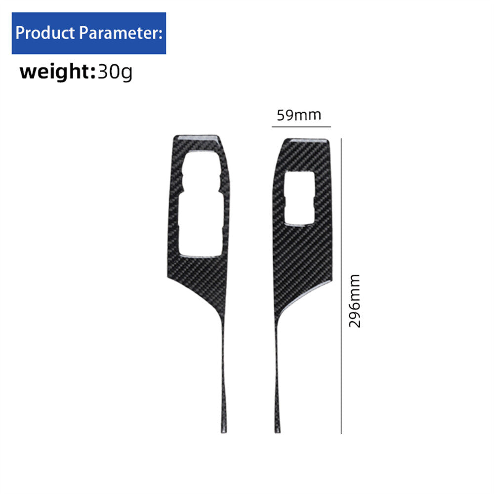 for Chevy Camaro 2016+ Window Lift Switch Button Panel Cover B-type Carbon Fiber