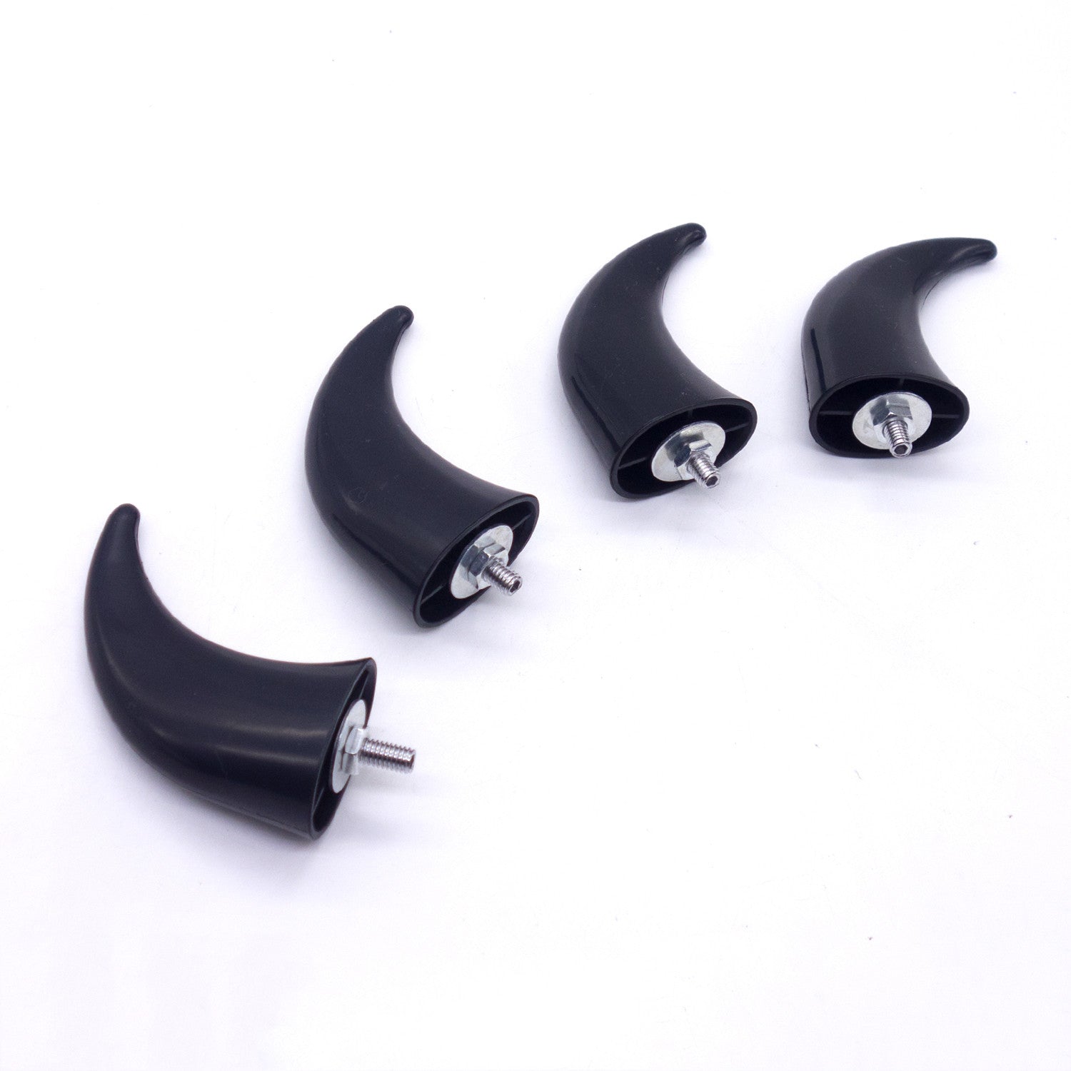 Motorcycle Black Front Fender Horns Decoration Chopper Bobber Touring Cafe Racer Q