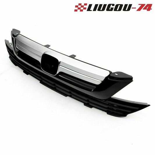 Front bumper grill upper + lower grille for CHRome fits for Honda CRV CR-V 2007-2009- v