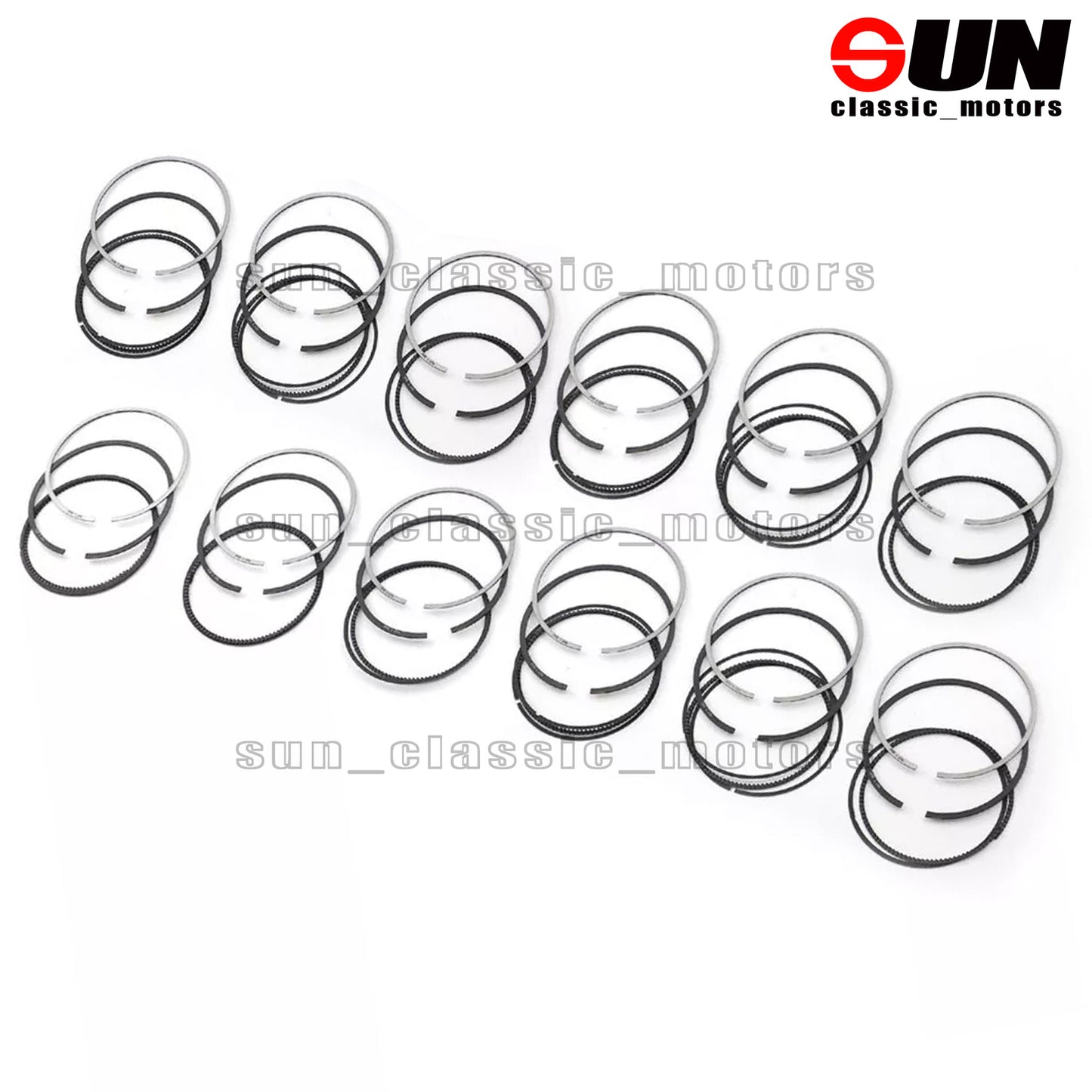STD 12x Piston Rings Set for Bentley Flying Spur GT BWR CKH 6.0T W12