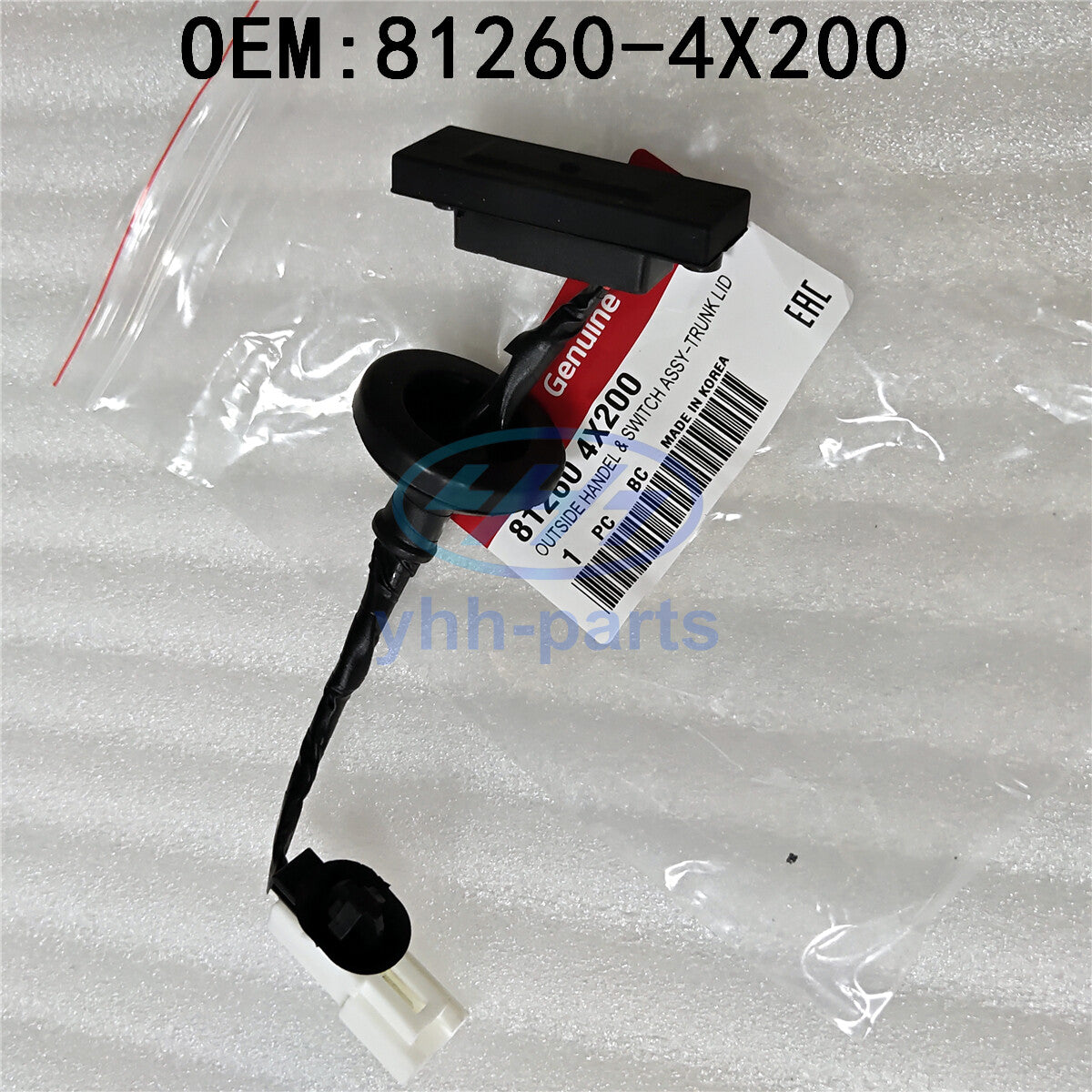 81260-4X200 Rear Trunk Lid Lock Release Handle for Kia Rio 2012-2017