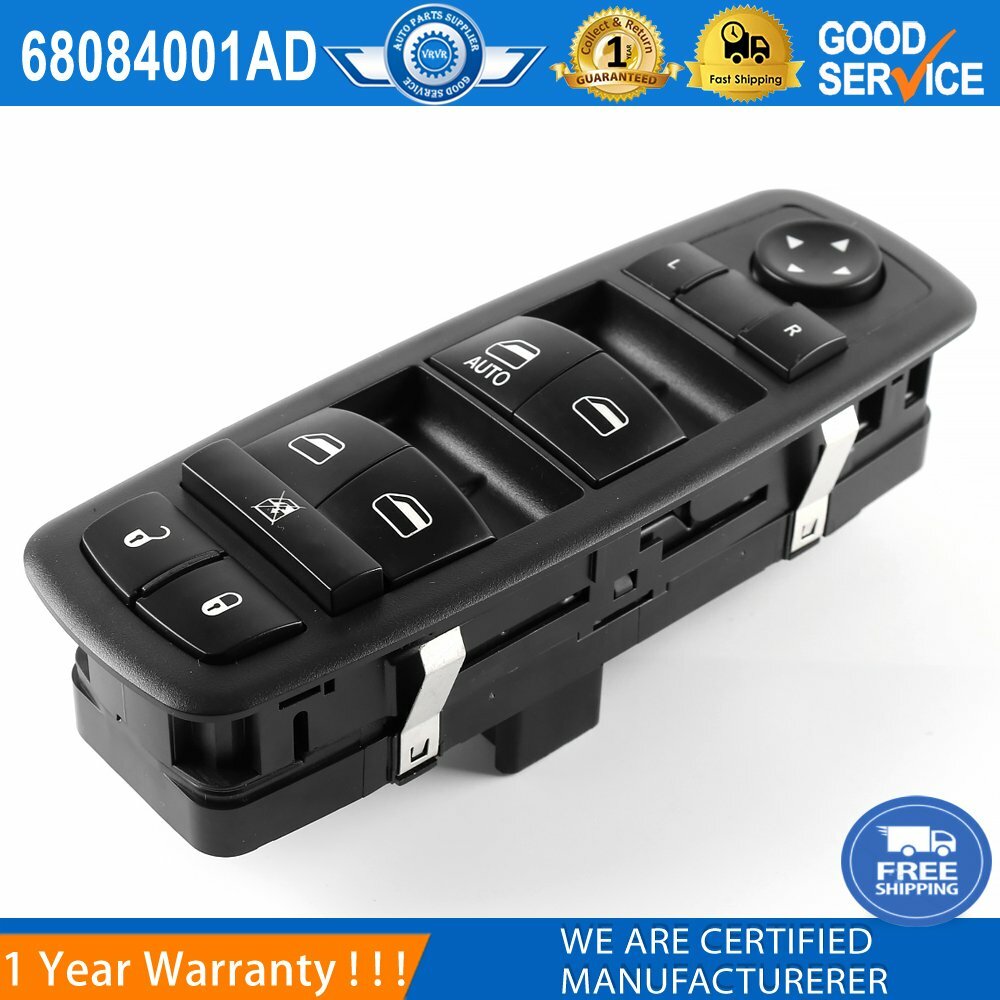 68084001AD Front Main Window Switch (Left Side) Suitable for 2011-2016 for Dodge Journey