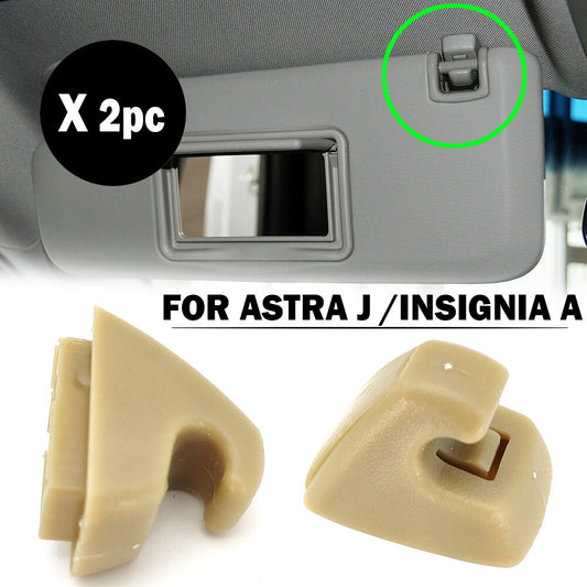2 x sun visor bracket bugle for ASTRA J K INSIGNIA A KARL MOKKA CROSSLAND X
