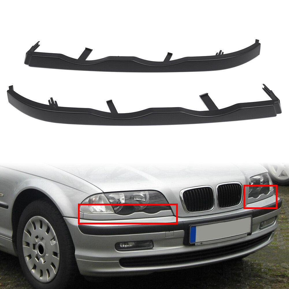 Front Bumper Headlight Lower Molding Trim Fit for BMW 3 Series E46 4Door 1997-2005