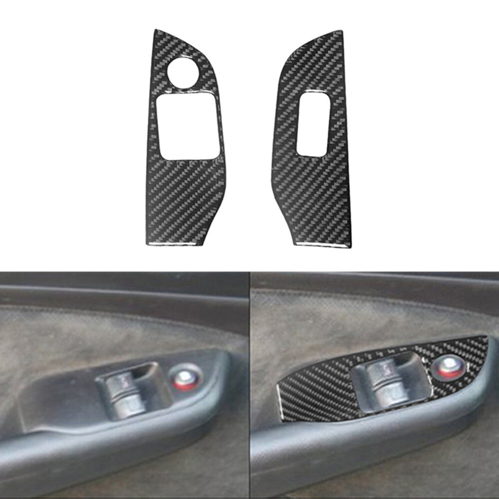Carbon Fiber Automatic Gear Shift Frame Cover Trim For Hilux 2015-2021 v