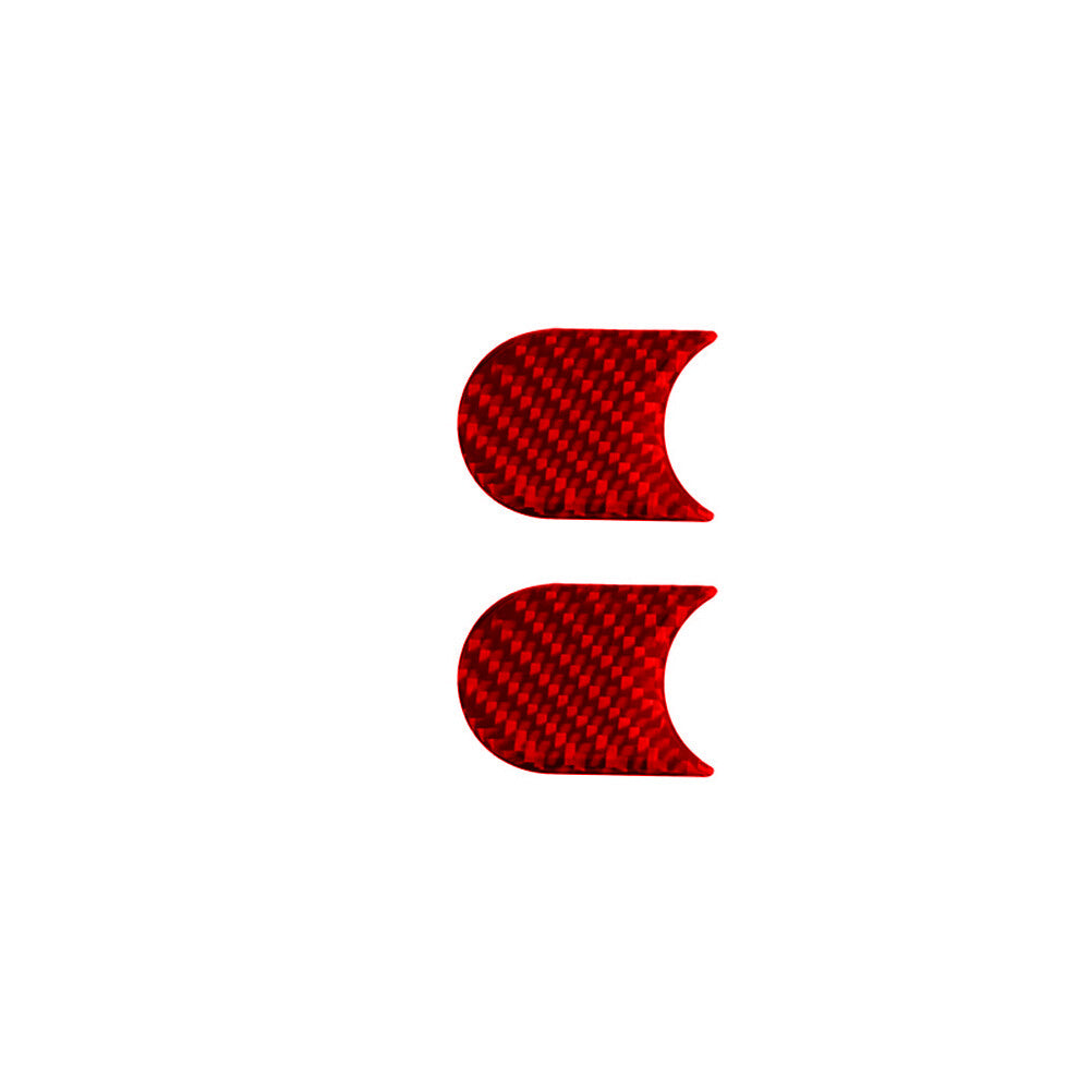 Red Carbon Fiber Control Car Light Switch Cover Trim for Porsche 718 2016-2022