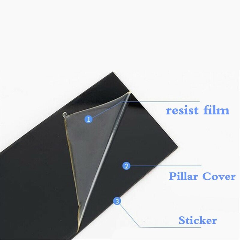6-Piece Gloss Black Car Pillar and Window Trim for Hyundai for Elantra 2021-2023 n