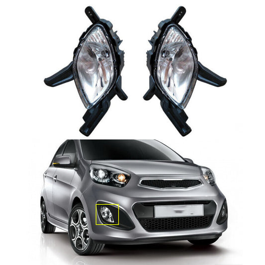 for Kia Picanto Morning 2011-2015 1 Pair Front Bumper Fog Lights