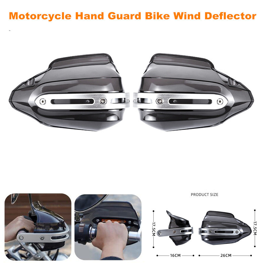 Motorcycle handguards, bicycle windshields, handguards with brackets - n
