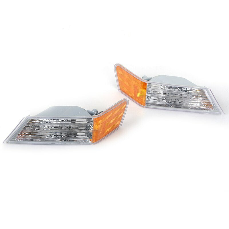 A pair of front turn signal lights without bulbs are compatible with 2007-2014 for Jeep Patriots. n
