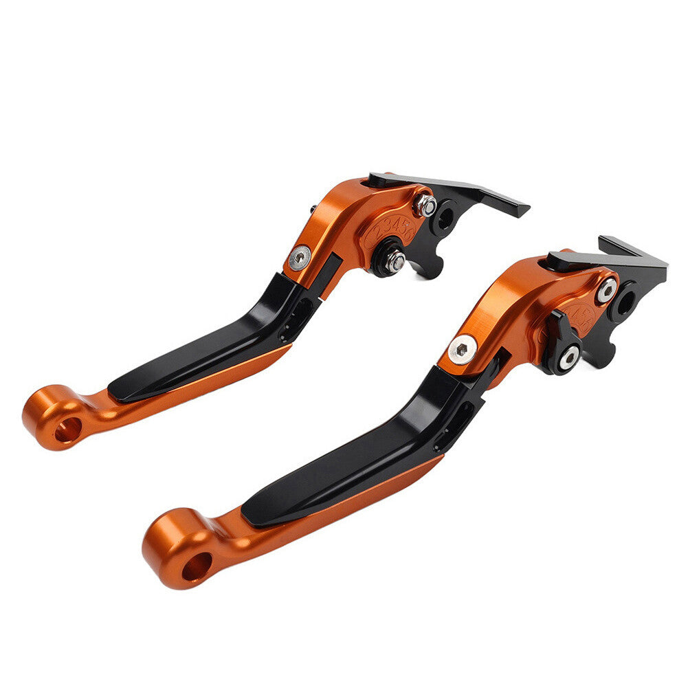 CNC Folding Extendable Brake Clutch Levers for Kawasaki Z1000 ZX9R ZX6R Orange Q