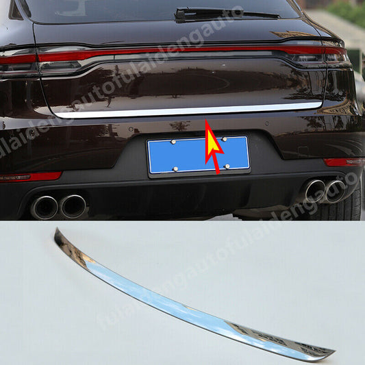 for Porsche Macan 2014-2019 Chrome Rear Trunk Tail Gate Lid Molding Cover Trim