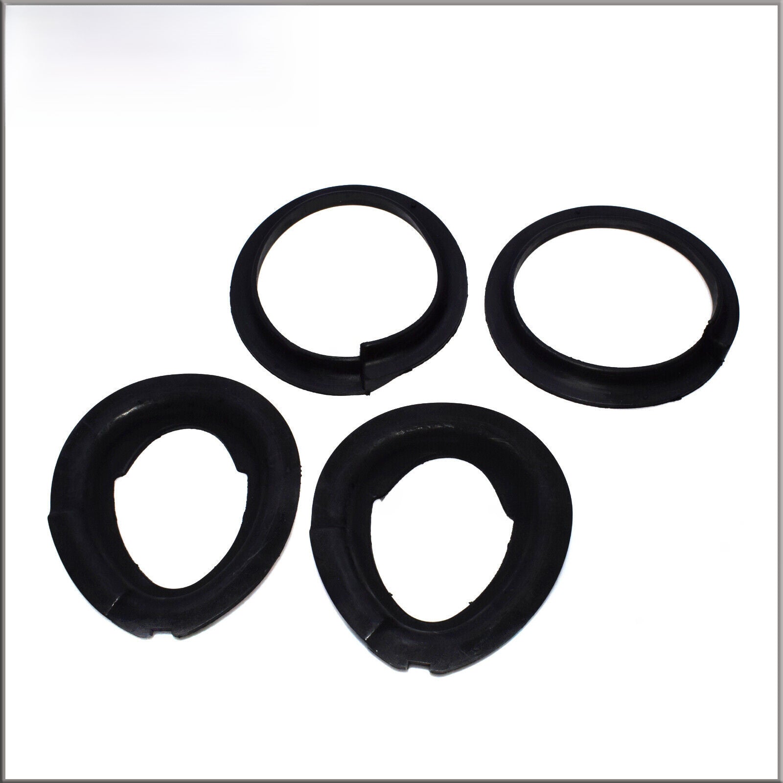 for BMW E39 E46 E60 E61 E63 E64 New Set 4PCS Front Upper  Lower Spring Pad Set