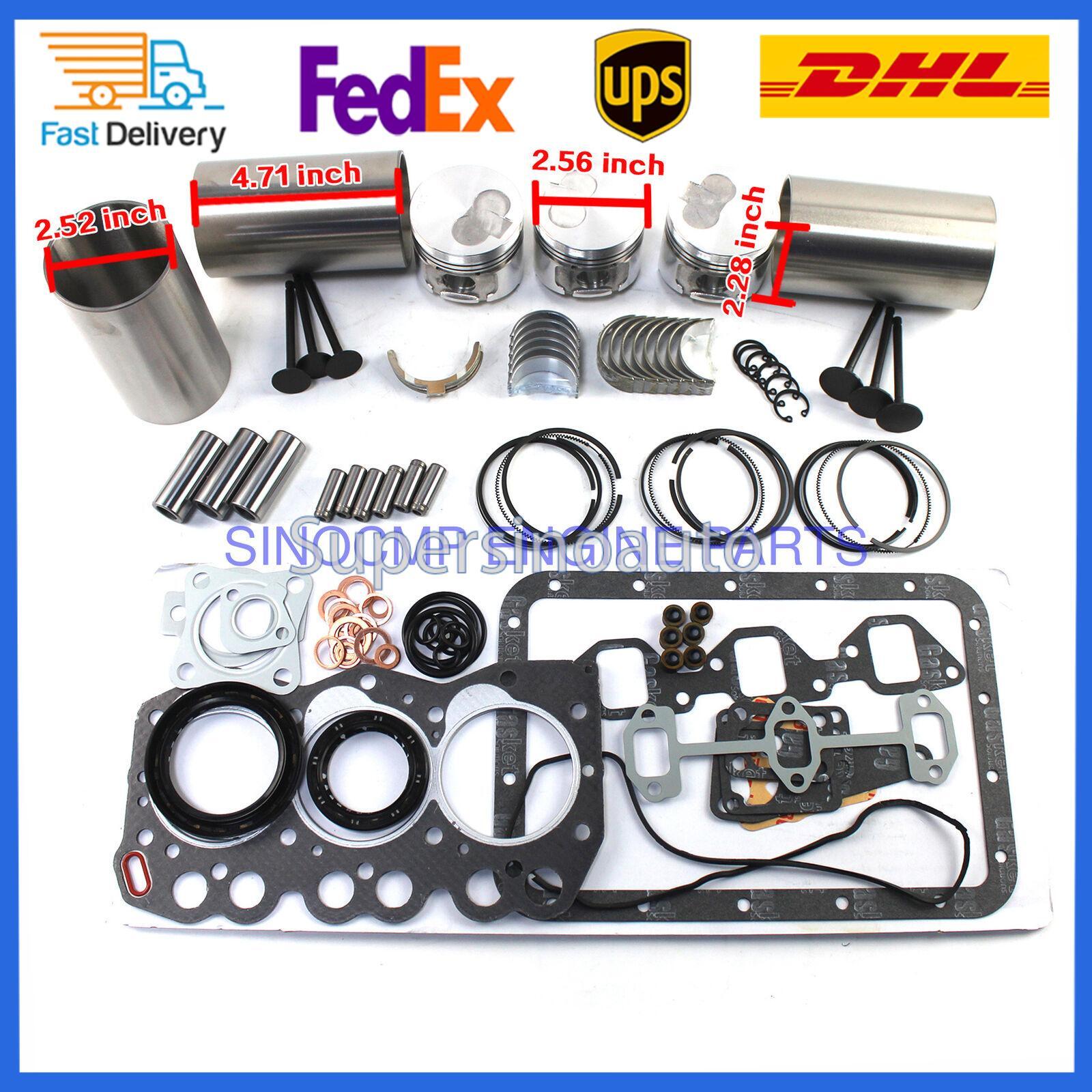 3TN66 3TN66E 3TN66UJ Engine Rebuild Kit with Rings for Yanmar Tractor