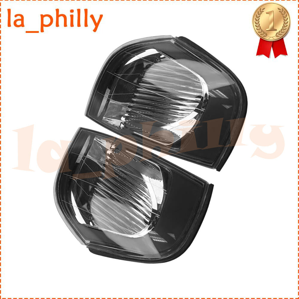Pair For 2000-03 for Volvo S80 Left+Right Side Parking Turn Signal Black Bezel