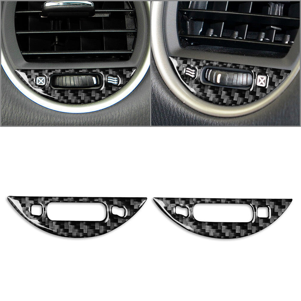 for Infiniti JX35 QX60 13-16 Carbon Fiber Dashboard Air Vent Outlet Cover Trim