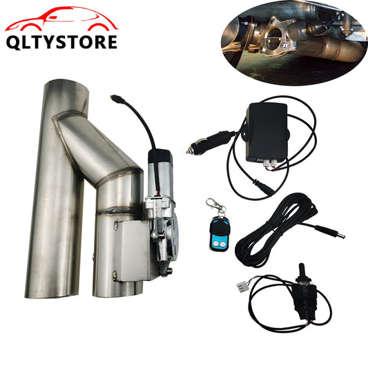 2.5'' Electric Exhaust Single Control Valve w/Remote&Manual Switch Stainless Q