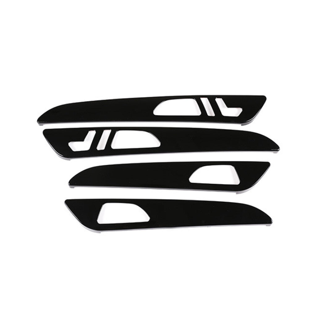 Gloss Black ABS Interior Door Panel Trim Fit for Benz GL GLE GLS ML W166 2013-19