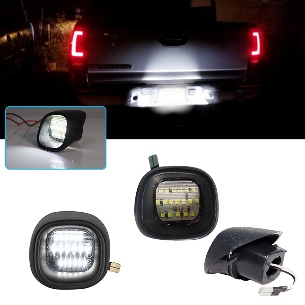 White LED license plate number tag light for Blazer S10 for GMC Sonoma Jimmy- v