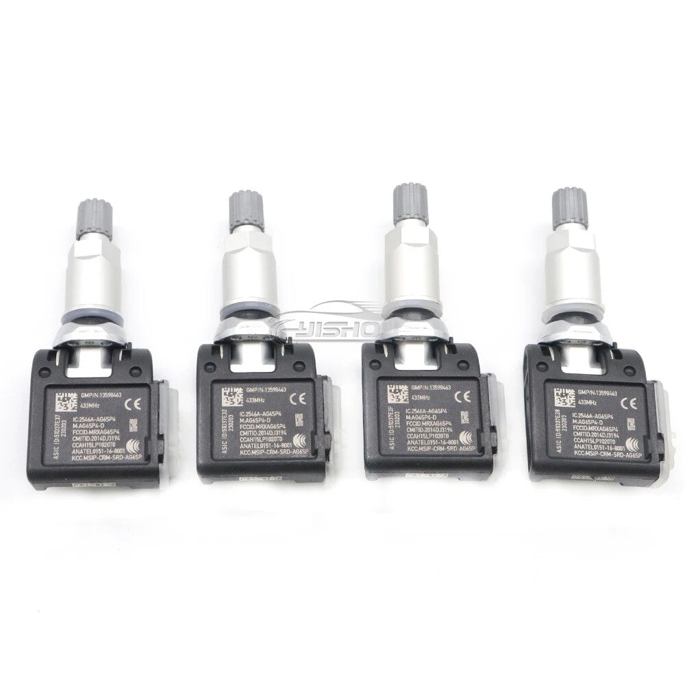 Set 4x Tire Pressure Sensors For 2020-2023 for GMC for Sierra 3500 HD 433MHz TPMS Sensor