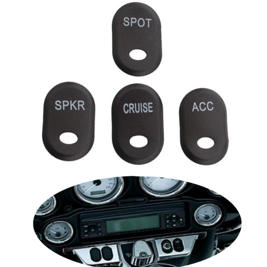 Brushed panel switch cover for Harley Electra Glide Classic FLHTCU Black - n