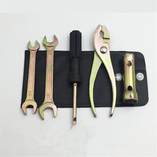 Motorcycle Scooter Tool Kit Spark Plug Socket Wrench Spanner Plier Screwdriver Q