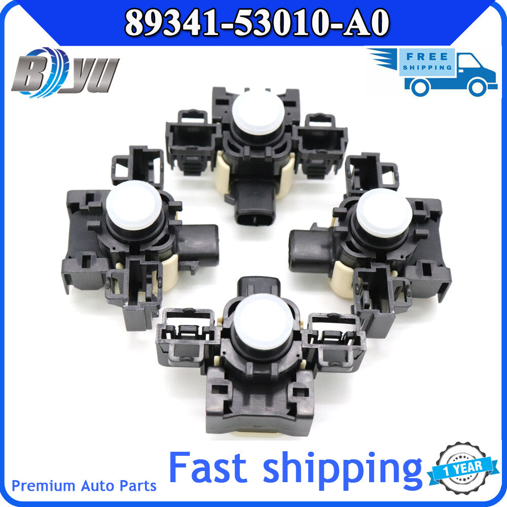 4 White PDC Backups for Lexus ES350 ES300h 2013-15 89341-53010-A0 Parking Sensors v