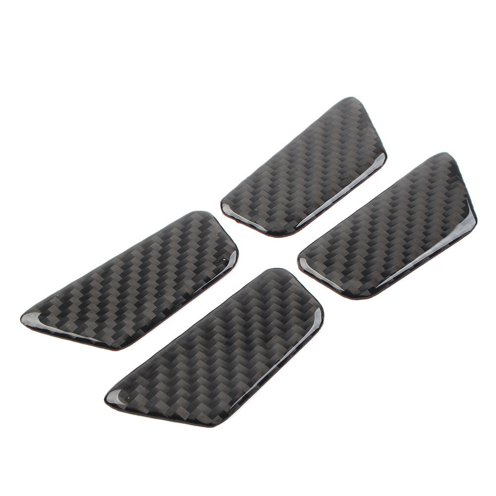for Chevrolet Equinox 17-22 4x Carbon Fiber Black Inner Door Bowl Cover Trim
