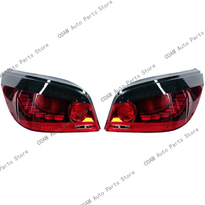 LHRH LED taillights, turn signals, and brake lights for BMW E60 2003 - 2010 520i.