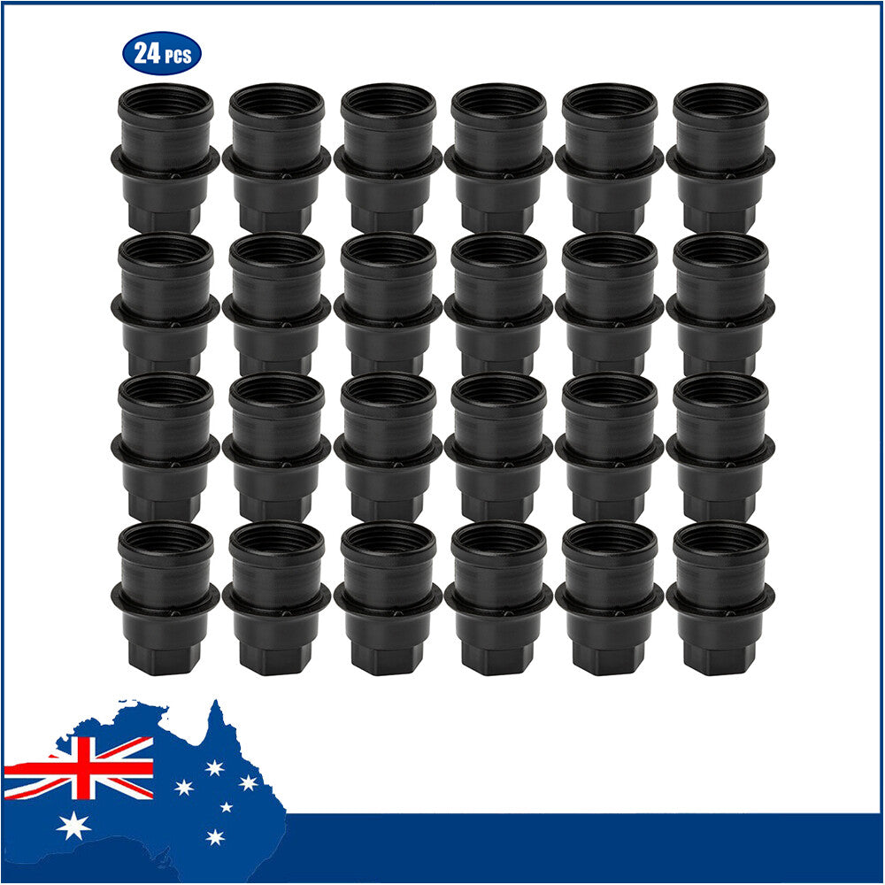 24PCS New Wheel Lug Nut Cap Black Plastic Fits for Chevrolet for GMC for Cadillac Truck Q