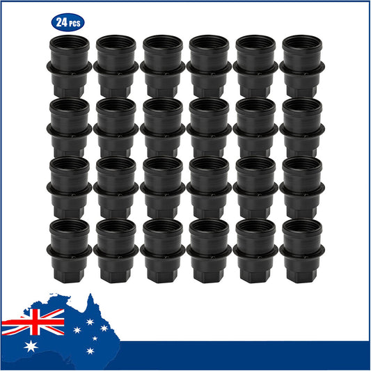 24PCS New Wheel Lug Nut Cap Black Plastic Fits for Chevrolet for GMC for Cadillac Truck Q