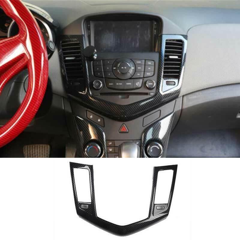 for Chevy for Cruze 2010-2016 Carbon Fiber Center Console Air Outlet Vent CD AC Trim