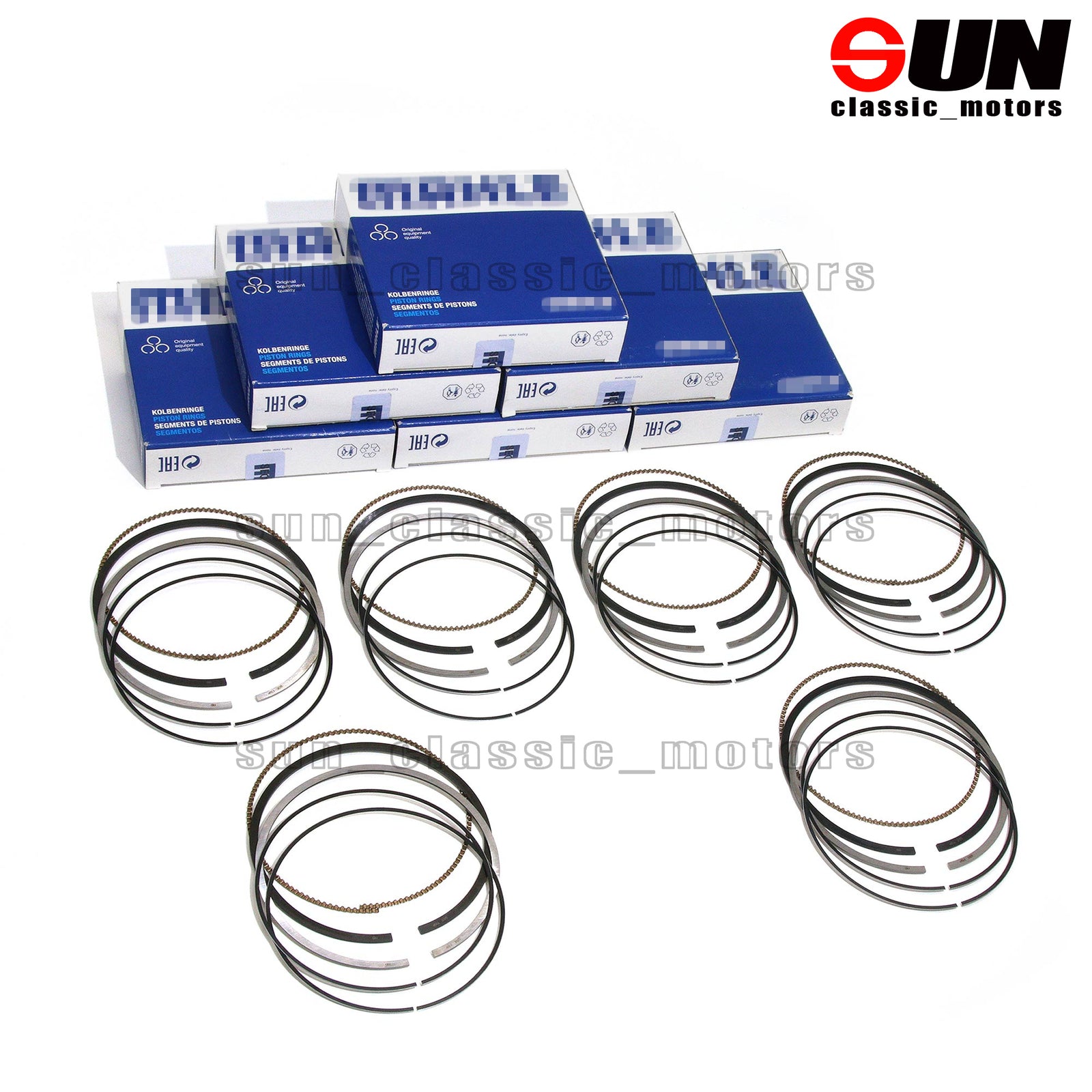 6-Piece Equipment Manufacturer Piston Ring Kit STD for Audi S5 A6 C7 A7 for A8 Q7 3.0 TFSI CRE CTD EA837-